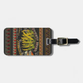 Pflanzliches Land mit String Bean Gepäckanhänger (Vorderseite horizontal)