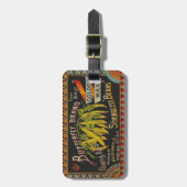 Pflanzliches Land mit String Bean Gepäckanhänger (Vorderseite vertikal)