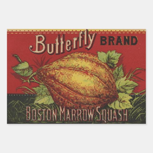 Pflanzliches Land mit String Bean Geschenkpapier Set (Vorderseite 2)