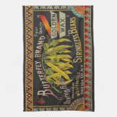 Pflanzliches Land mit String Bean Geschirrtuch (Vertikal)