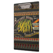 Pflanzliches Land mit String Bean Klemmbrett (Links)