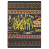 Pflanzliches Land mit String Bean Klemmbrett (Rückseite)