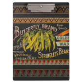 Pflanzliches Land mit String Bean Klemmbrett (Vorderseite)