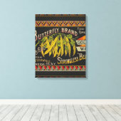 Pflanzliches Land mit String Bean Leinwanddruck (Insitu (Holzboden))