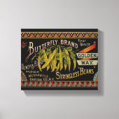 Pflanzliches Land mit String Bean Leinwanddruck (Vorderseite)