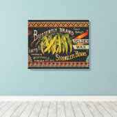 Pflanzliches Land mit String Bean Leinwanddruck (Insitu (Holzboden))