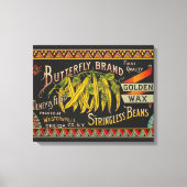 Pflanzliches Land mit String Bean Leinwanddruck (Vorderseite)