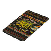 Pflanzliches Land mit String Bean Magnet (Linke Seite)