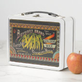 Pflanzliches Land mit String Bean Metall Brotdose (Beispiel)