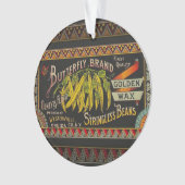 Pflanzliches Land mit String Bean Ornament (Vorderseite)