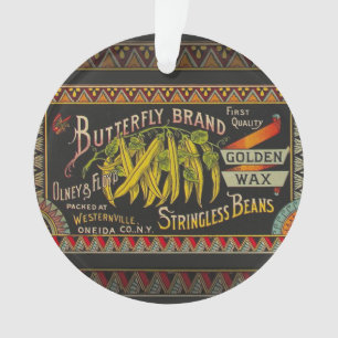 Pflanzliches Land mit String Bean Ornament