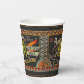 Pflanzliches Land mit String Bean Pappbecher (Links)