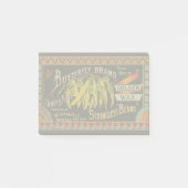 Pflanzliches Land mit String Bean Post-it Klebezettel (Vorderseite)