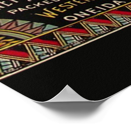 Pflanzliches Land mit String Bean Poster (Ecke)