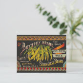 Pflanzliches Land mit String Bean Postkarte (Stehend Vorderseite)