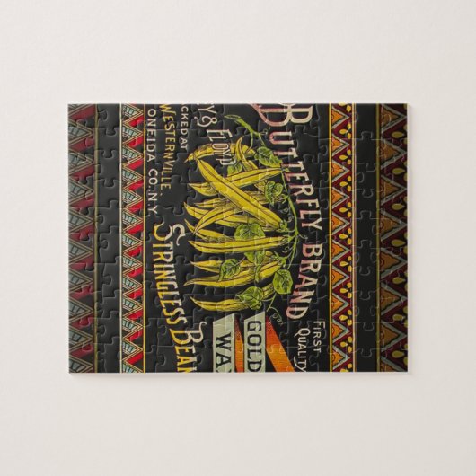 Pflanzliches Land mit String Bean Puzzle (Horizontal)