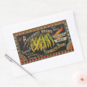 Pflanzliches Land mit String Bean Rechteckiger Aufkleber (Umschlag)