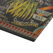 Pflanzliches Land mit String Bean Schneidebrett (Ecke)