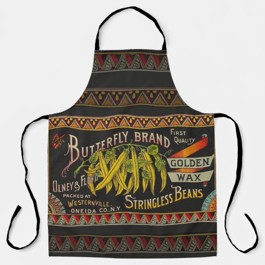 Pflanzliches Land mit String Bean Schürze (Vorderseite)