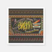 Pflanzliches Land mit String Bean Serviette (Vorderseite)