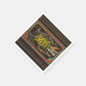 Pflanzliches Land mit String Bean Serviette (Ecke)