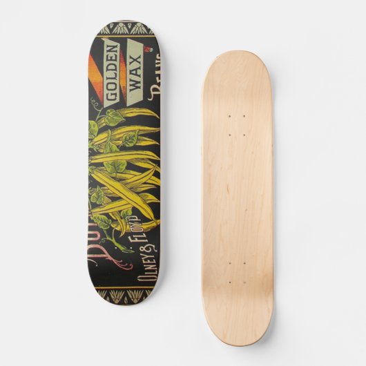 Pflanzliches Land mit String Bean Skateboard (Vorderseite)