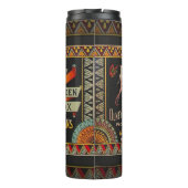 Pflanzliches Land mit String Bean Thermosbecher (Rückseite)