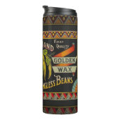 Pflanzliches Land mit String Bean Thermosbecher (Nach rechts gedreht)