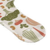 Pflanzliches Muster Personalisierter vegetarischer Schneidebrett (Ecke)