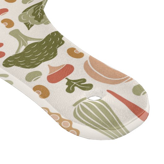 Pflanzliches Muster Personalisierter vegetarischer Schneidebrett (Ecke)