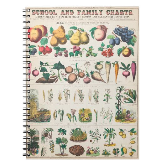 Pflanzliches Pflanzposter Notizblock (Vorderseite)