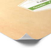 Pflanzliches Poster von Okra (Ecke)