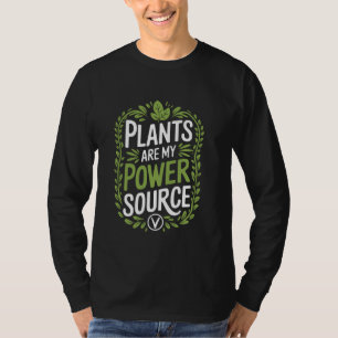 Pflanzliches vegetarisches Zitat für veganen Food- T-Shirt