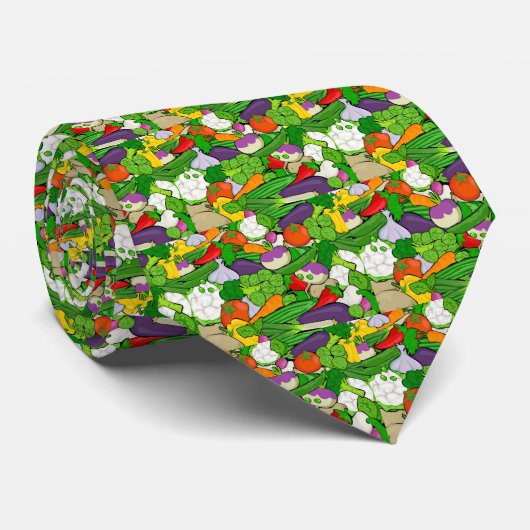 Pflanzmuster Krawatte (Gerollt)