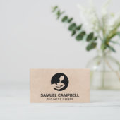 Pflanzung eines Saatguts Visitenkarte (Stehend Vorderseite)