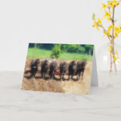 Pflanzzeit, Vatertag Karte (Gelbe Blume)