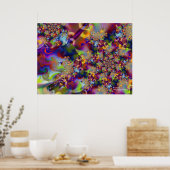 Pflaster 2 Abstrakt Art Poster (Küche)