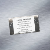 Pflaster, Asphalt, Straßenbelag Magnetische Visitenkarte (Beispiel)