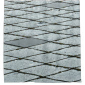 Pflaster aus Graubeton Duschvorhang (Vorderseite)