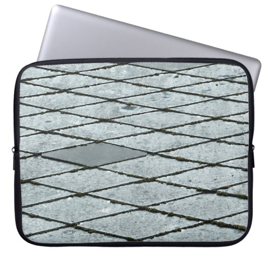 Pflaster aus Graubeton Laptopschutzhülle (Vorderseite)