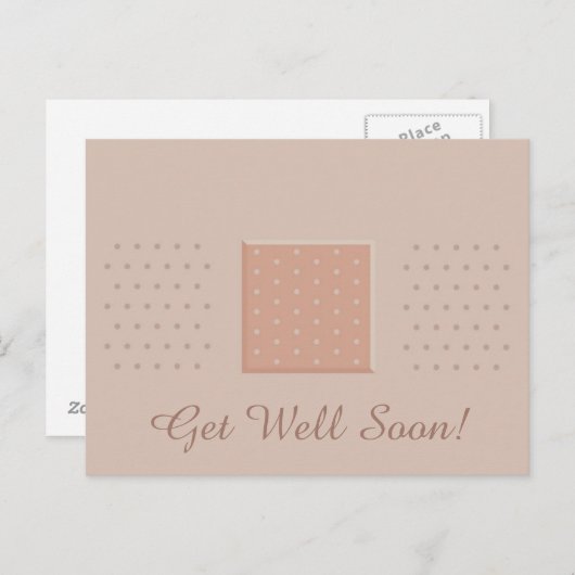 Pflaster bald gut - Postkarte (Vorne/Hinten)