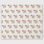 Pflaster Cheerleader auf Weiß Geschenkpapier (Flach)