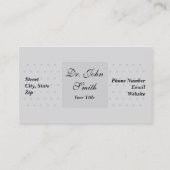 Pflaster für medizinische Pflaster - Visitenkarte (Rückseite)