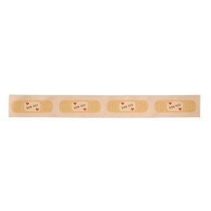 Pflaster mit individuellem Text Satinband