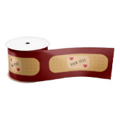 Pflaster mit personalisierbarem Text  Satinband (Spule)