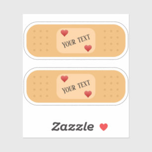 Pflaster mit personalisierbarem TextSticker Aufkleber