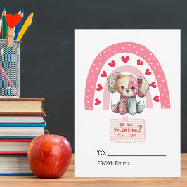 Pflaster-Puppe, Kinderklasszimmer Valentinstag Feiertagskarte