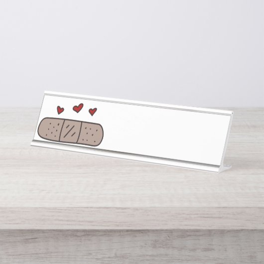 Pflaster Schreibtischnamensplakette (Vorderseite )