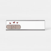 Pflaster Schreibtischnamensplakette (Vorderseite )