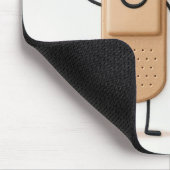 Pflaster-Stickfigur-Paar winkend Mousepad (Ecke)